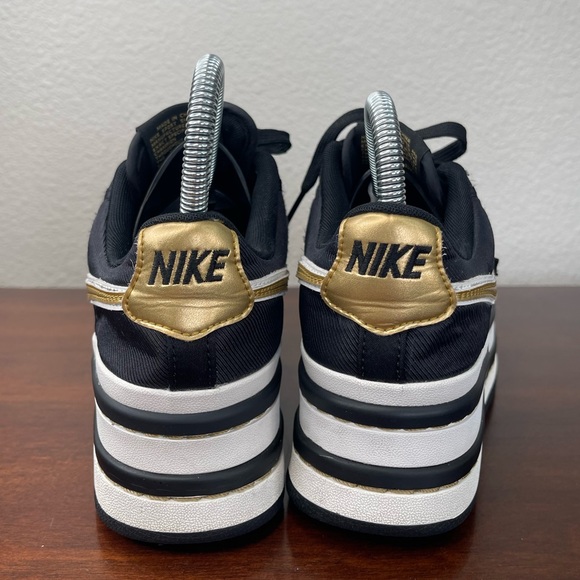Nike Women’s Vandal 2K Black Metallic Gold 2018 Platform Sneaker Size 6.5 - Picture 7 of 9